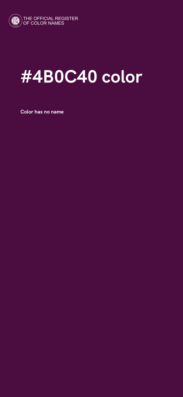 #4B0C40 color image