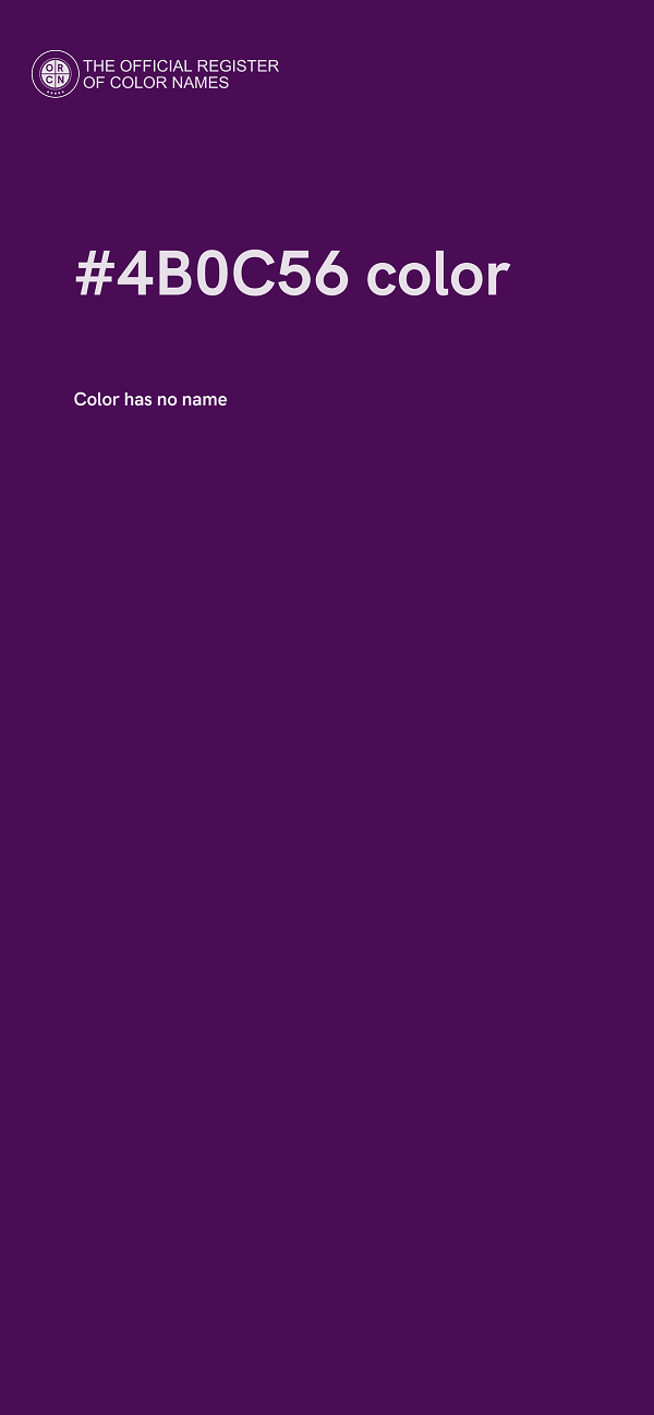 #4B0C56 color image