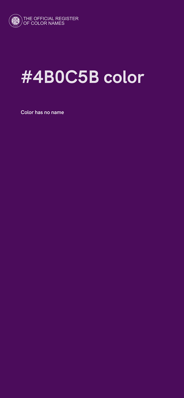 #4B0C5B color image