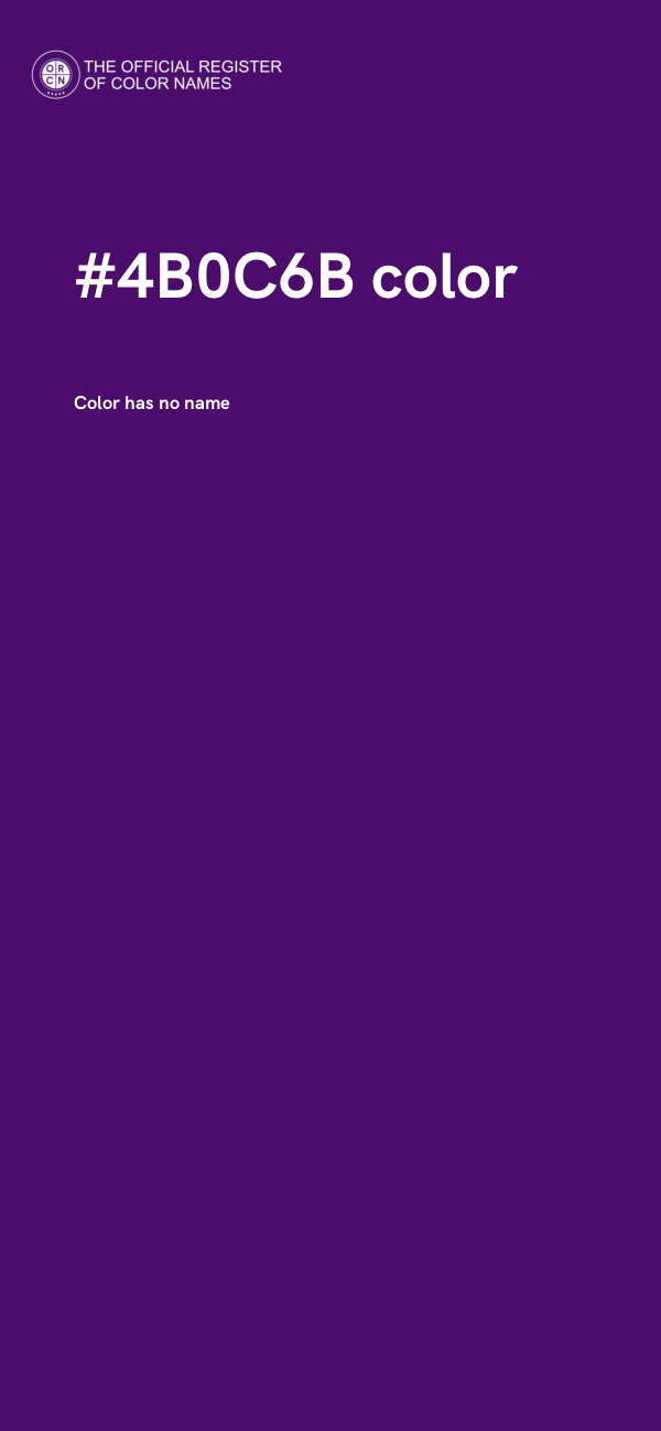 #4B0C6B color image
