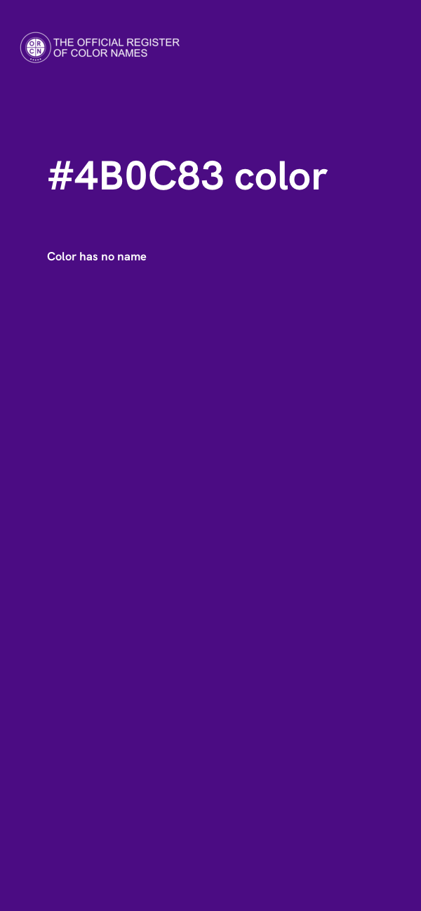 #4B0C83 color image