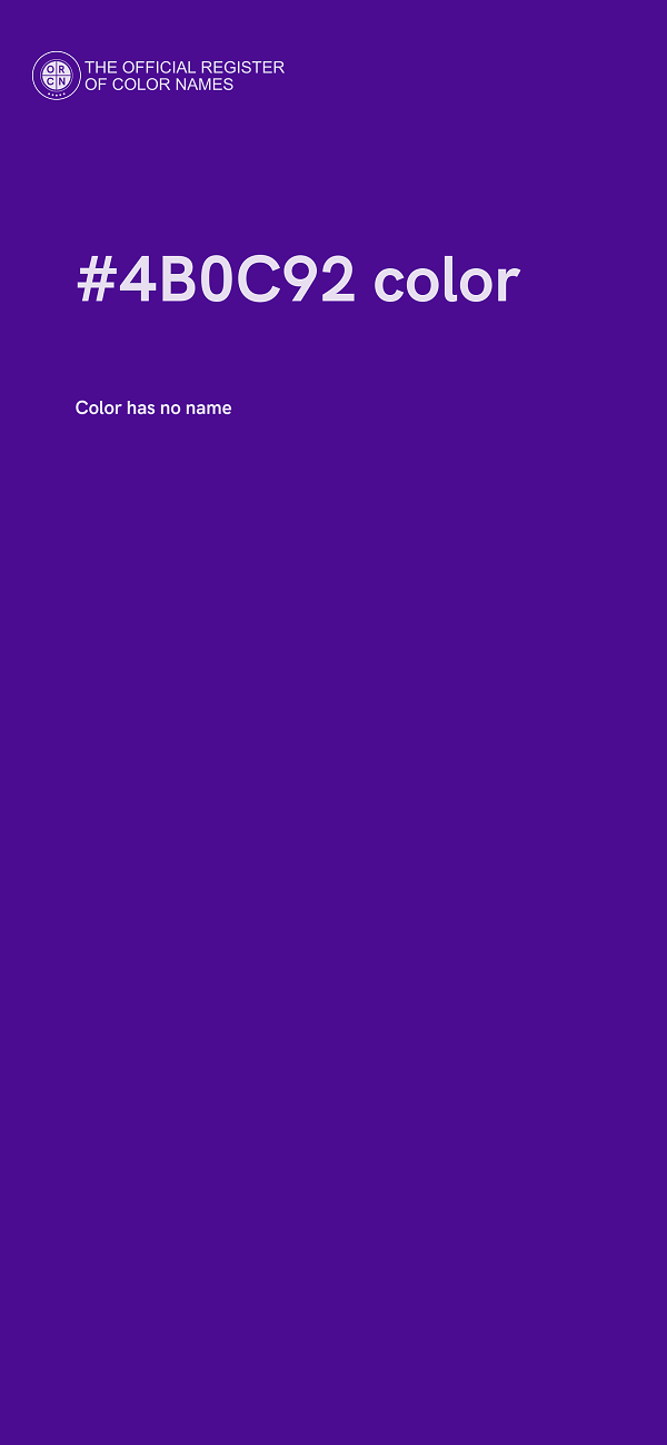#4B0C92 color image