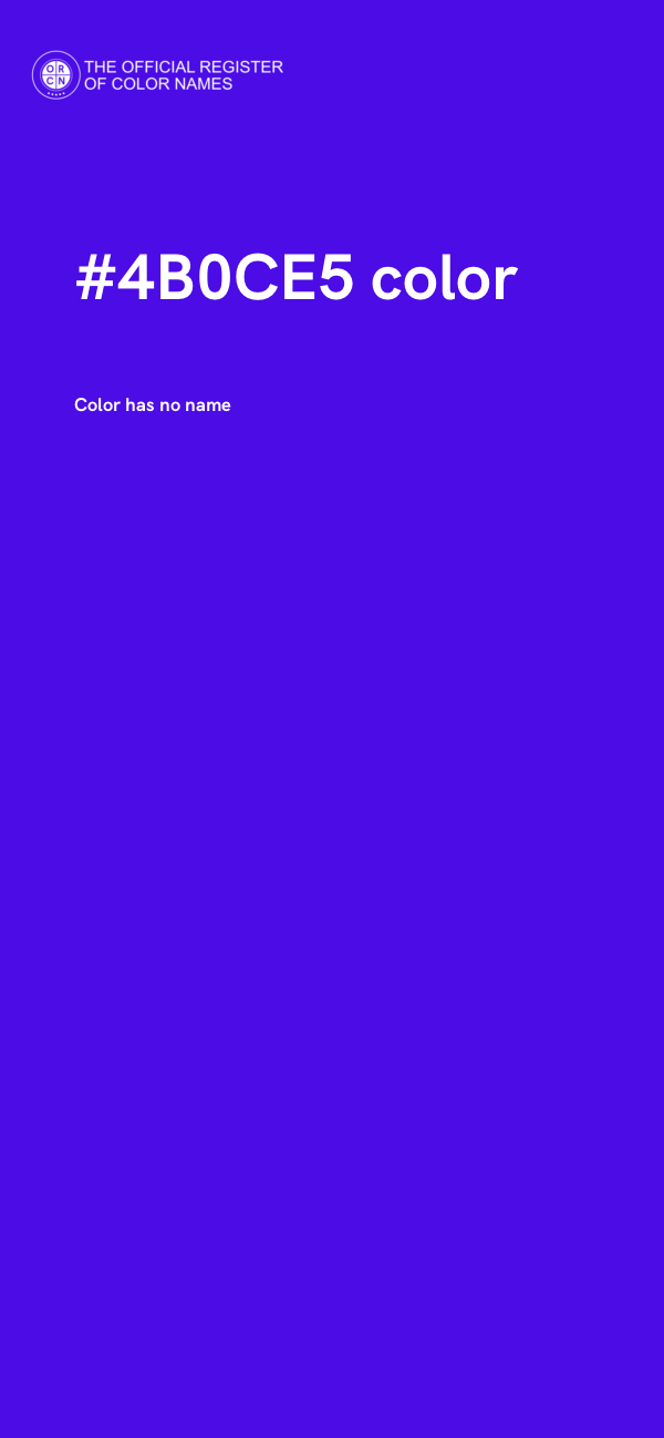 #4B0CE5 color image