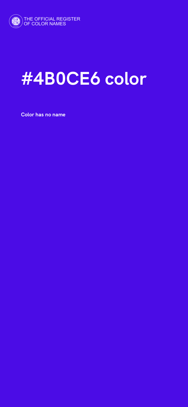 #4B0CE6 color image
