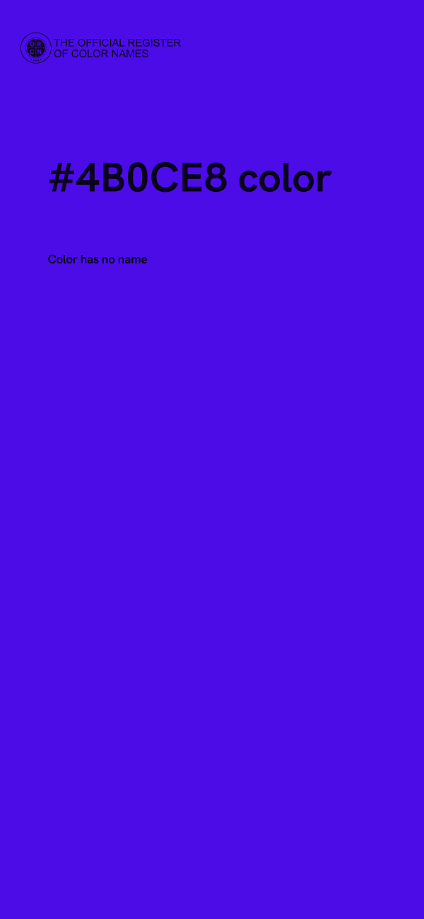 #4B0CE8 color image