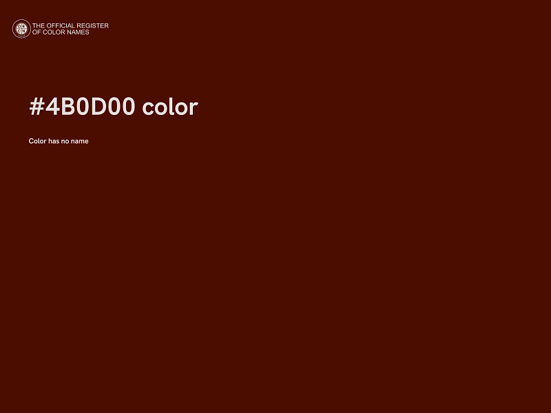 #4B0D00 color image