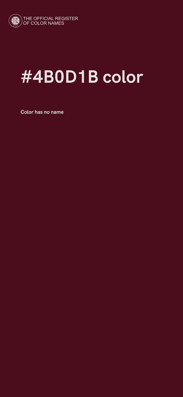 #4B0D1B color image