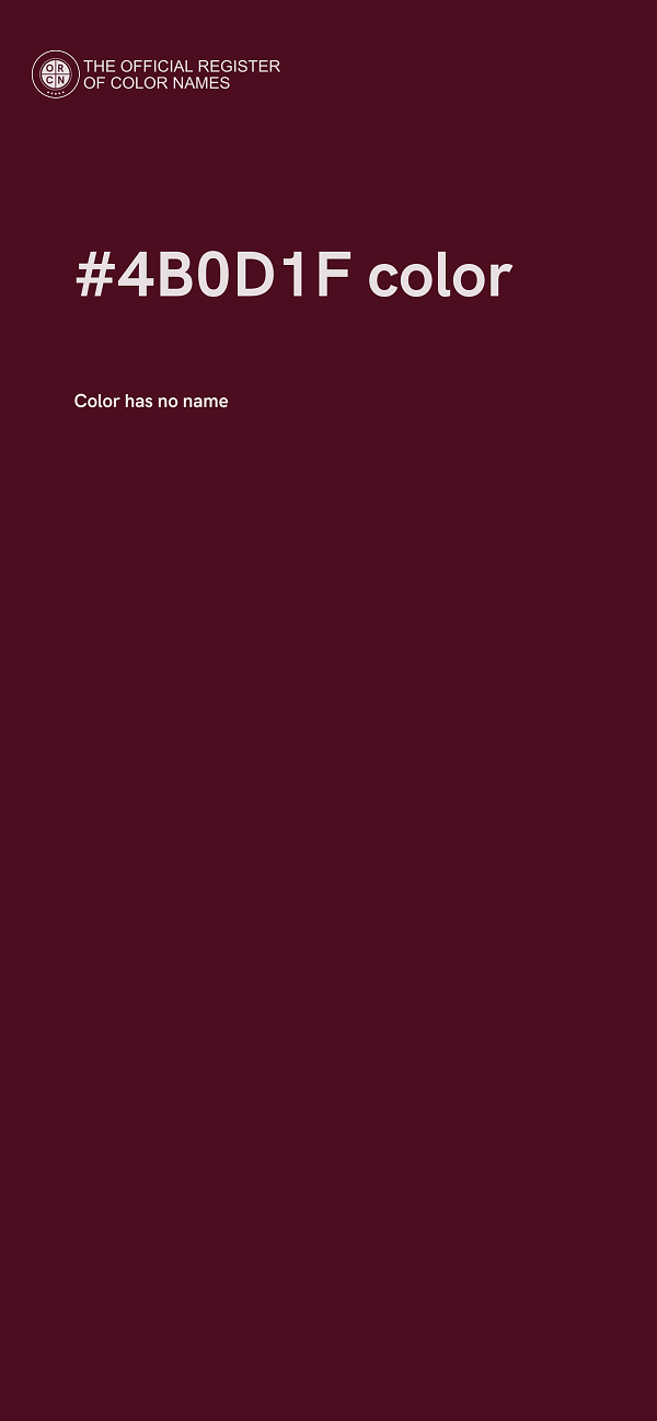 #4B0D1F color image