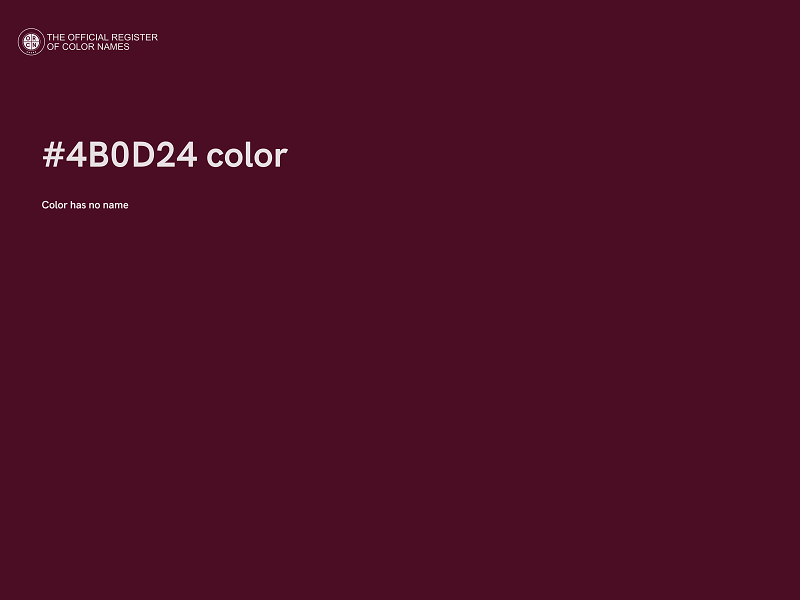 #4B0D24 color image