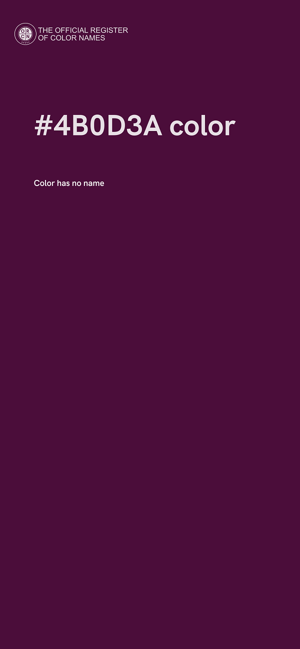 #4B0D3A color image