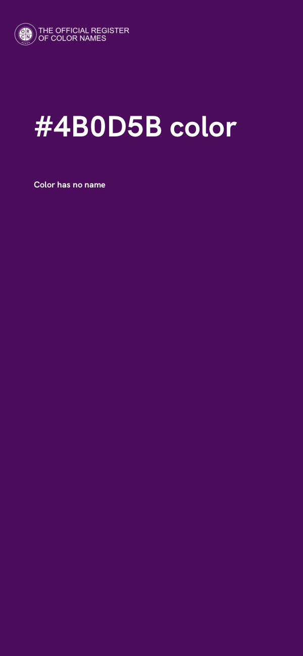#4B0D5B color image