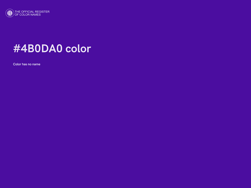 #4B0DA0 color image