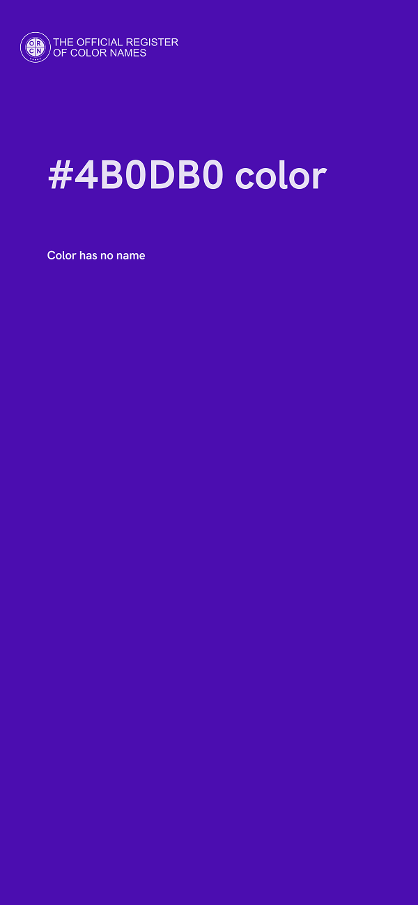 #4B0DB0 color image