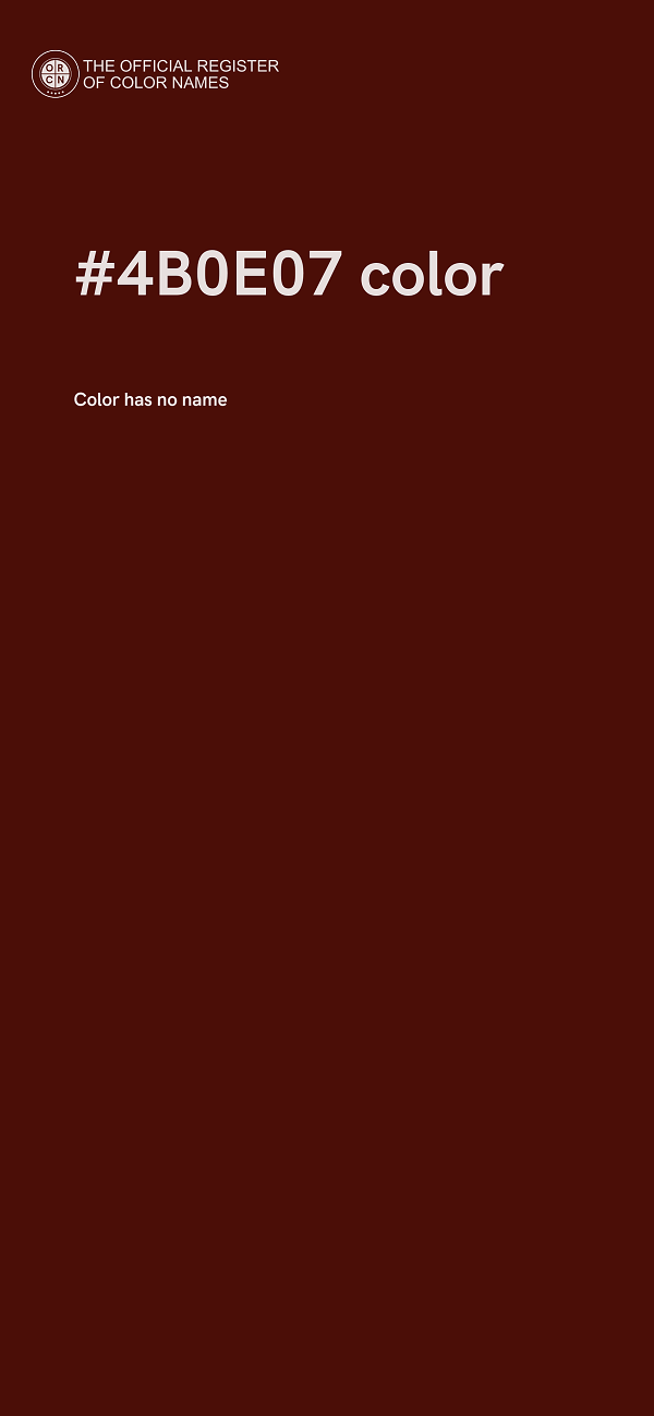 #4B0E07 color image