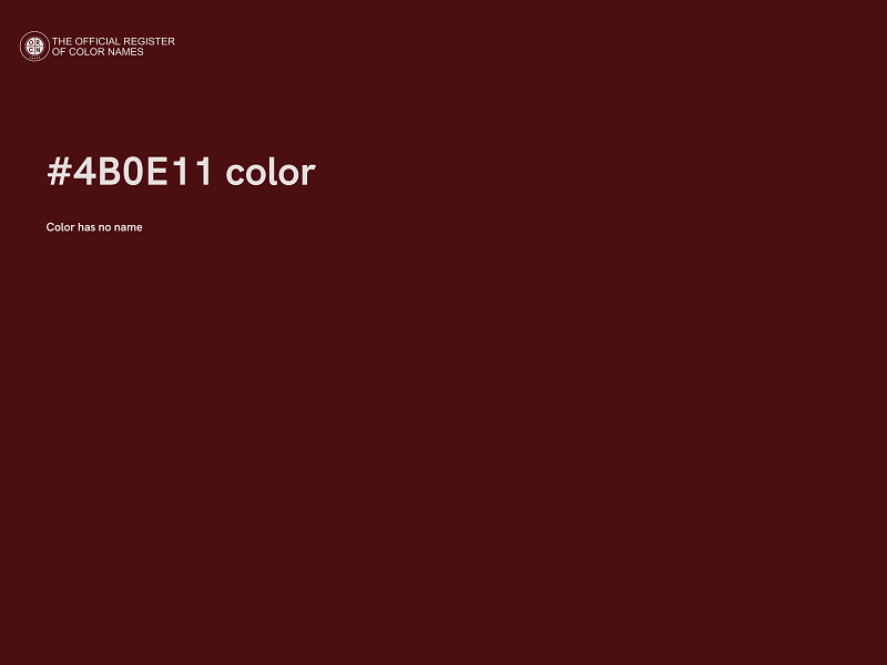 #4B0E11 color image
