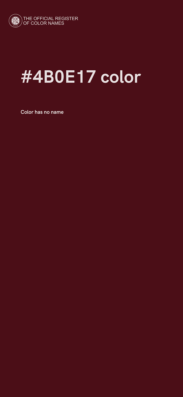 #4B0E17 color image