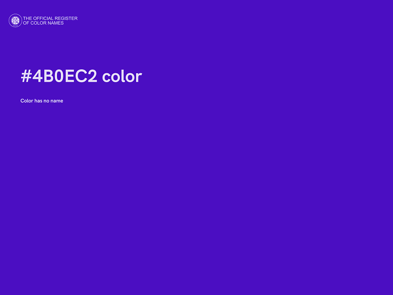 #4B0EC2 color image
