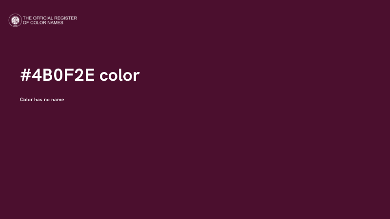 #4B0F2E color image