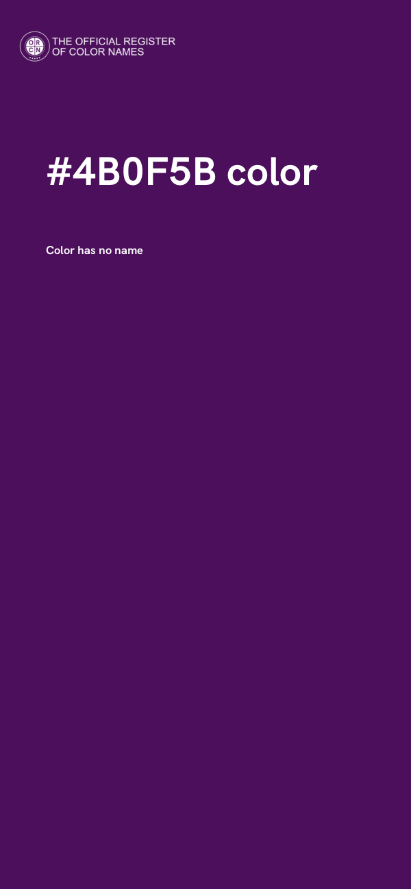 #4B0F5B color image