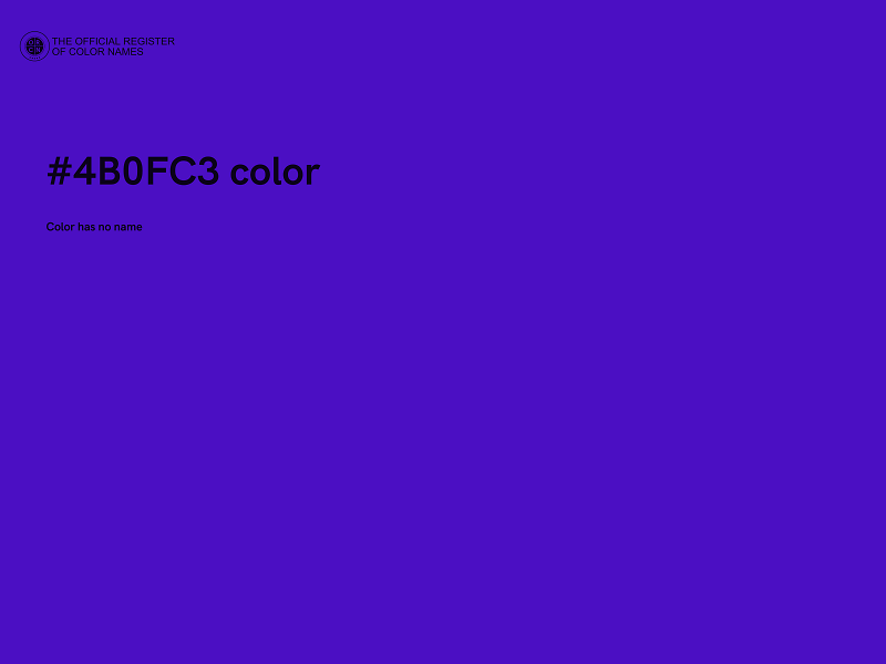 #4B0FC3 color image