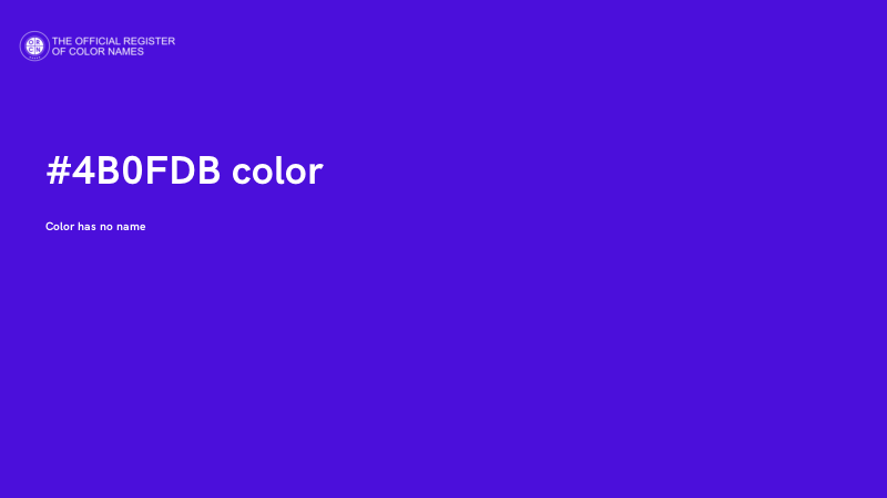 #4B0FDB color image