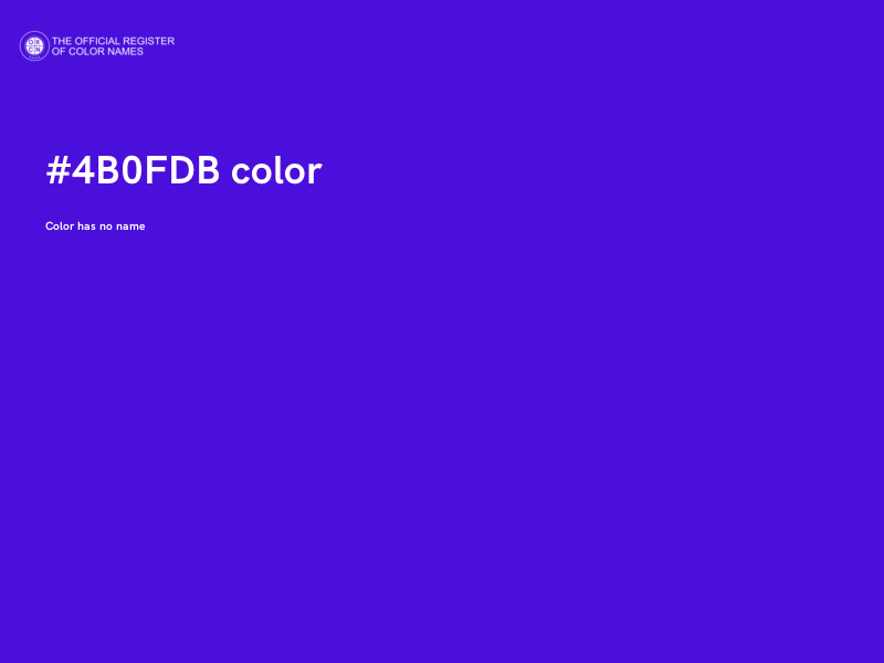 #4B0FDB color image