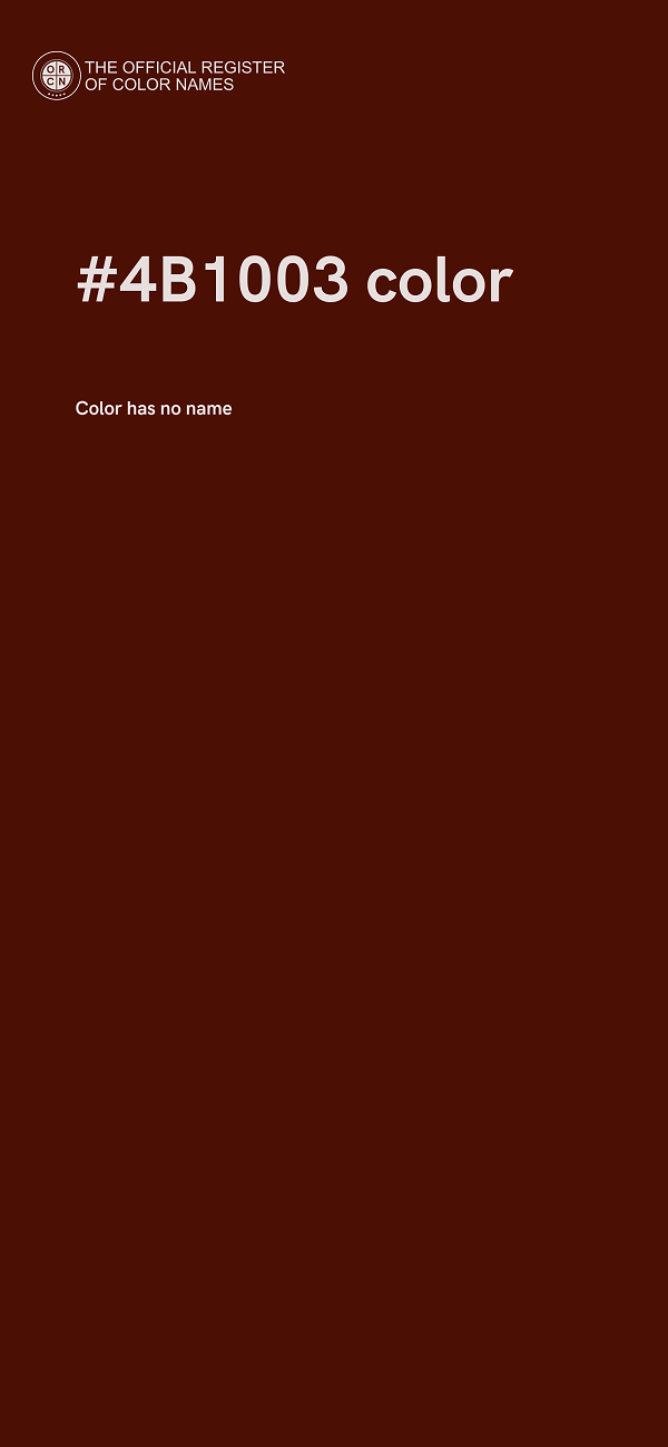 #4B1003 color image