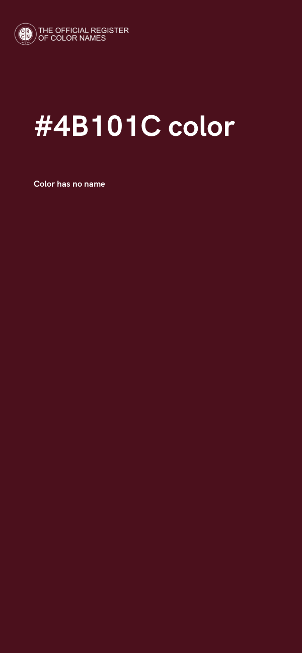 #4B101C color image
