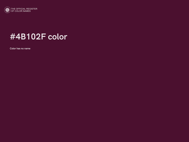 #4B102F color image
