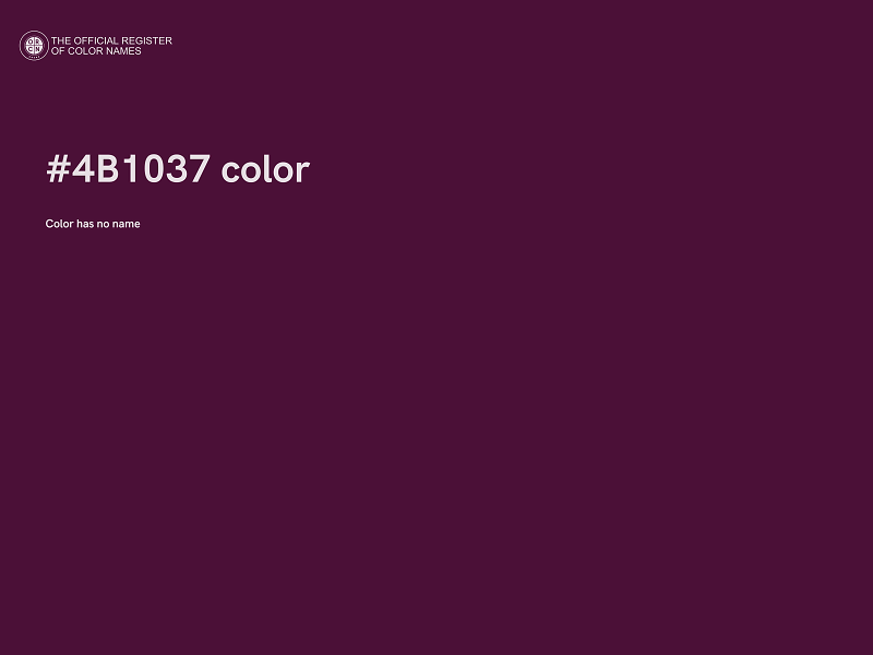 #4B1037 color image