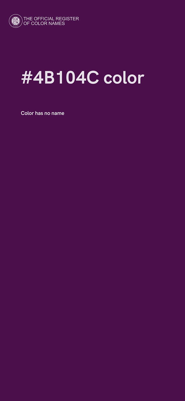 #4B104C color image
