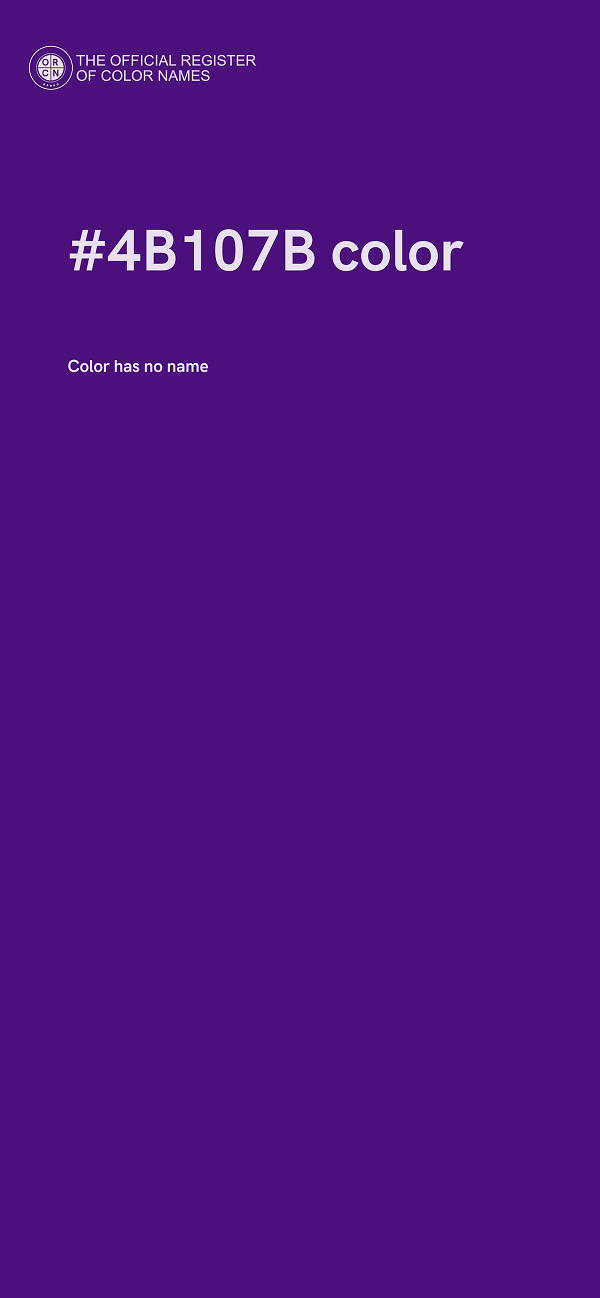 #4B107B color image