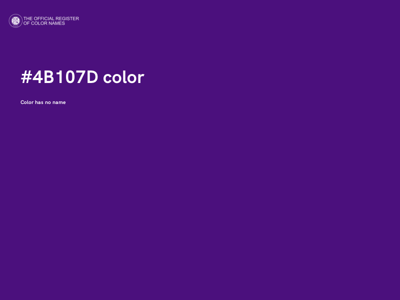 #4B107D color image