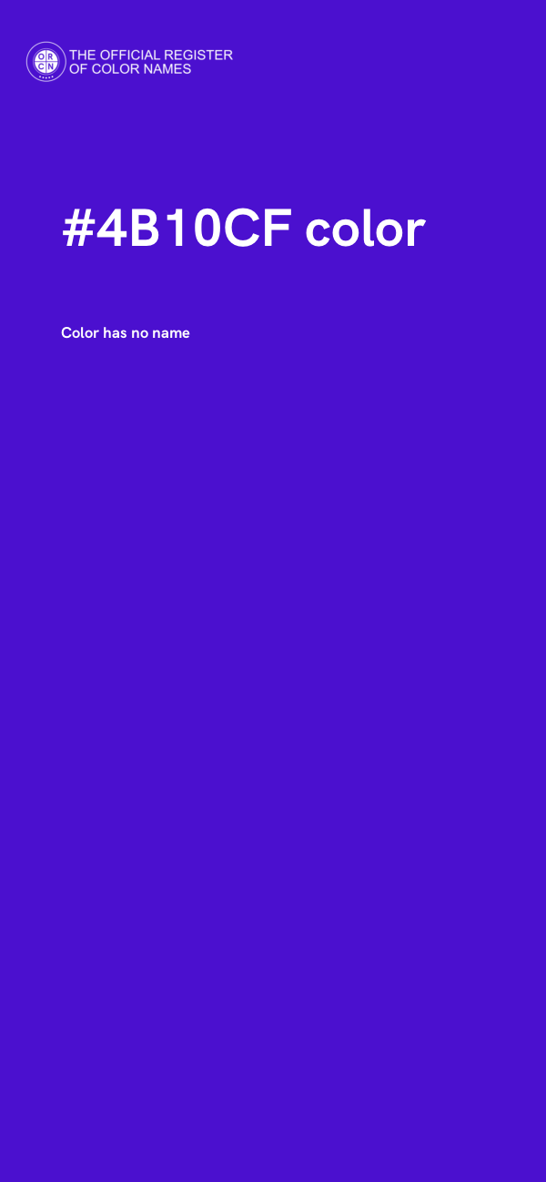 #4B10CF color image