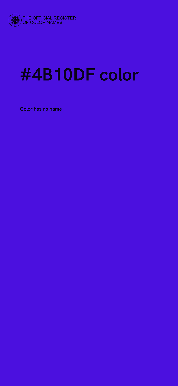 #4B10DF color image