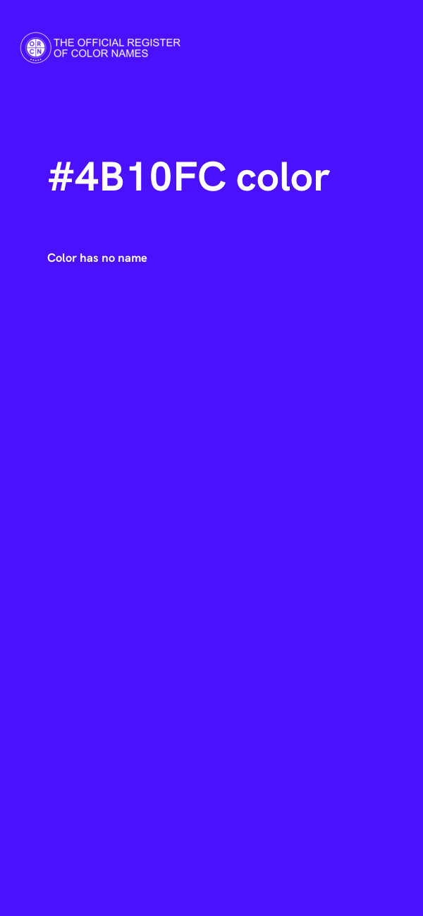 #4B10FC color image