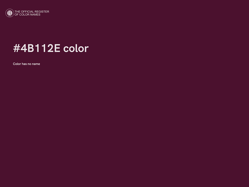 #4B112E color image