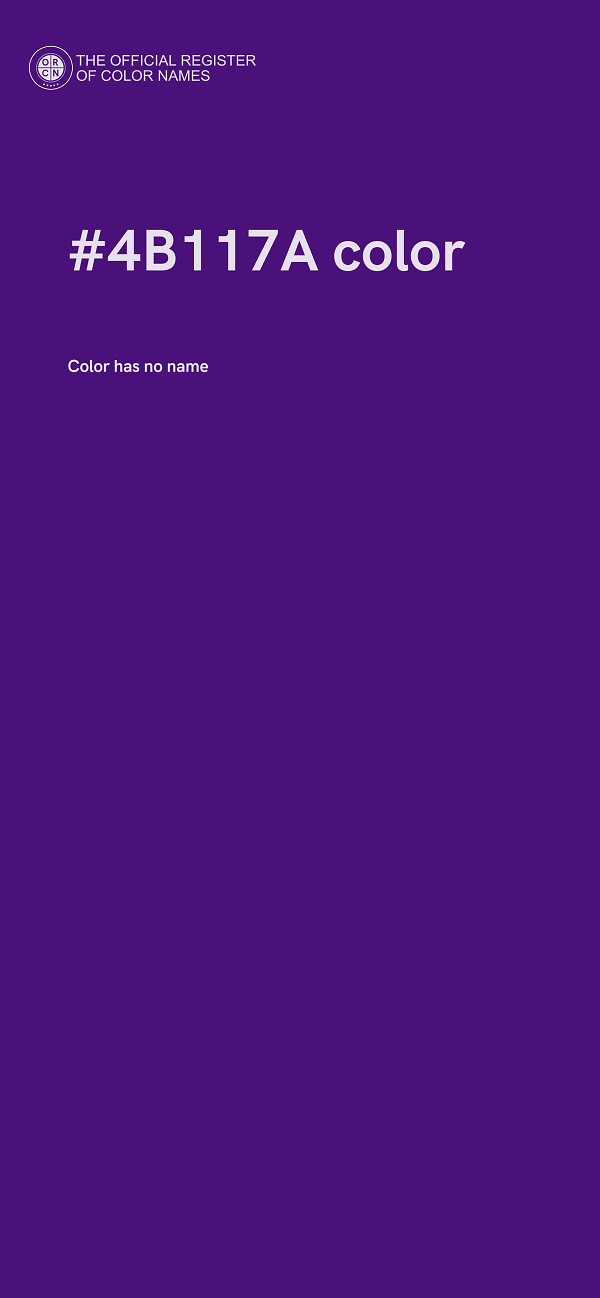 #4B117A color image