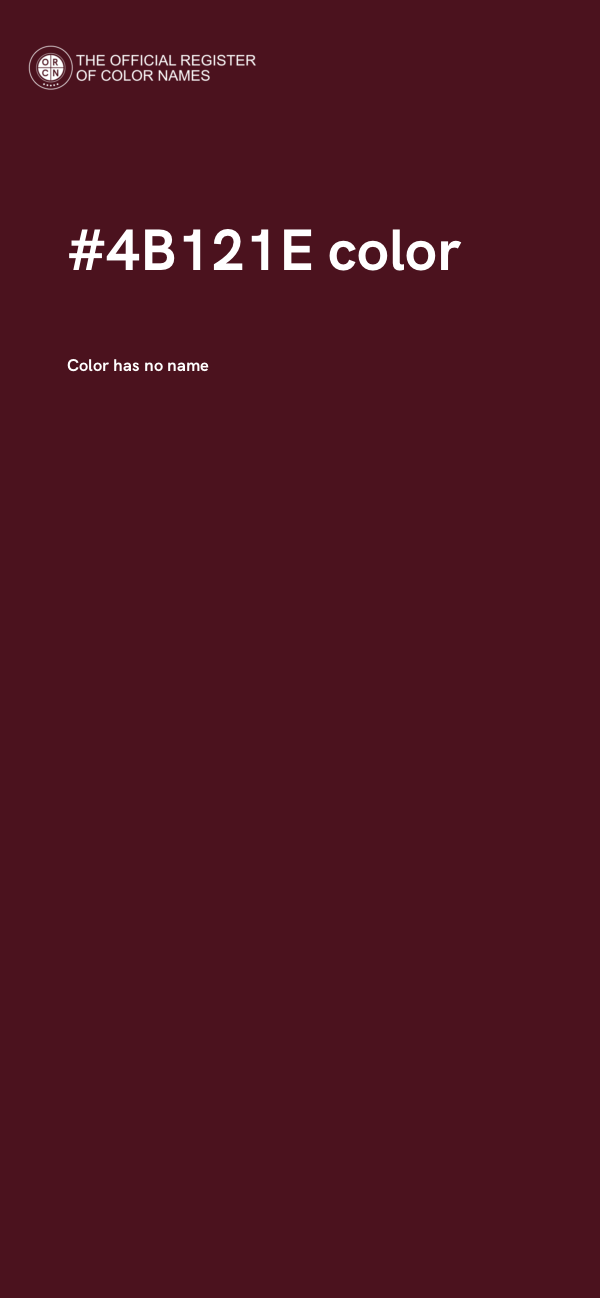 #4B121E color image