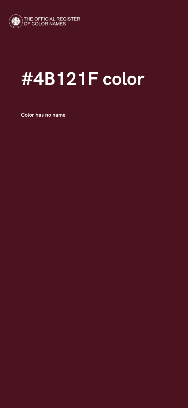 #4B121F color image