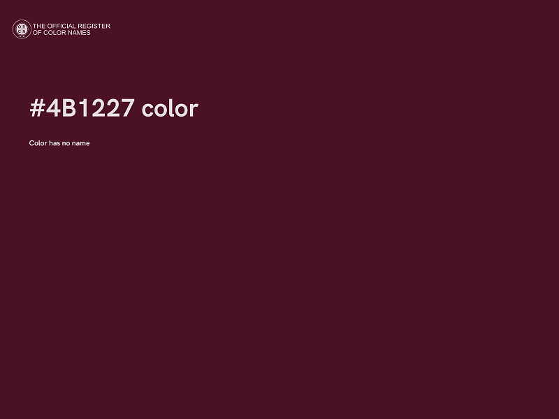 #4B1227 color image