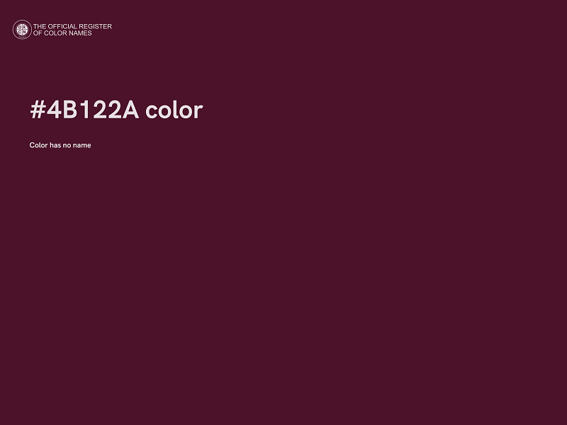 #4B122A color image