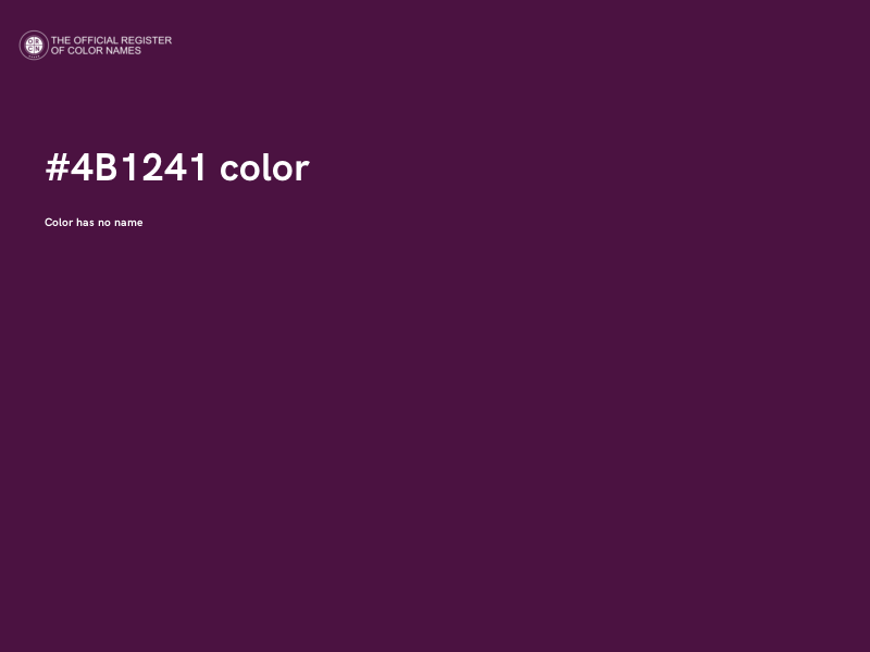 #4B1241 color image