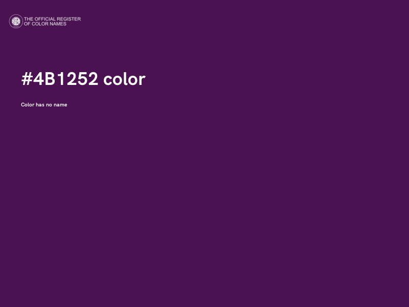 #4B1252 color image