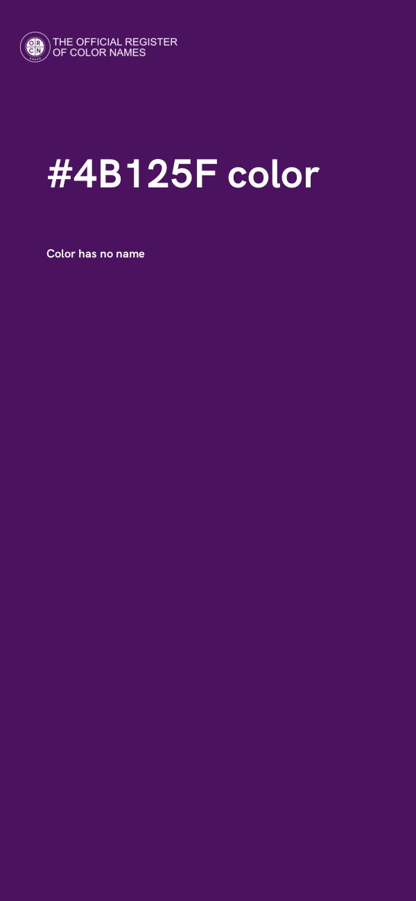 #4B125F color image