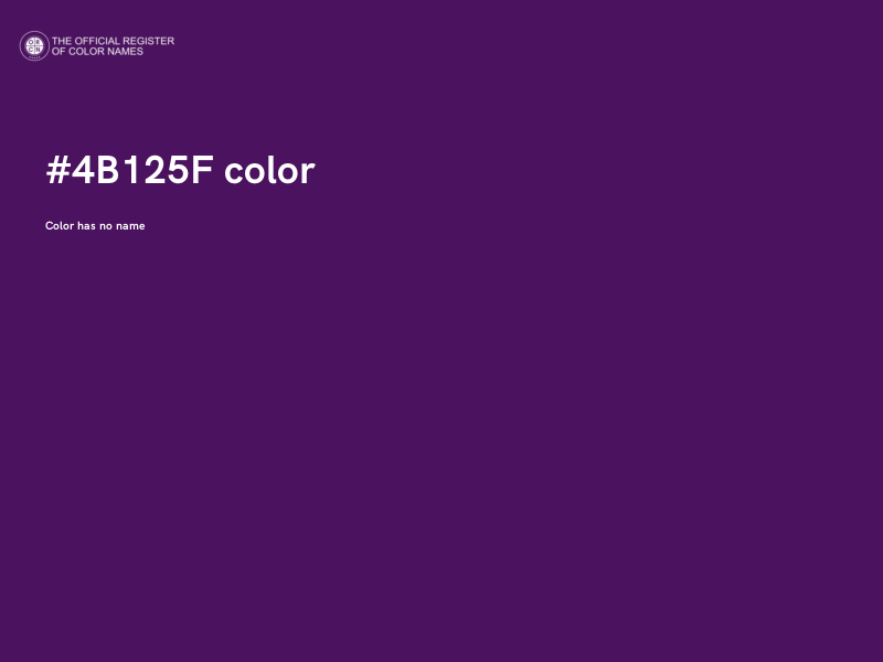 #4B125F color image