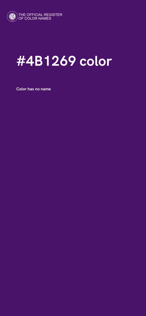 #4B1269 color image