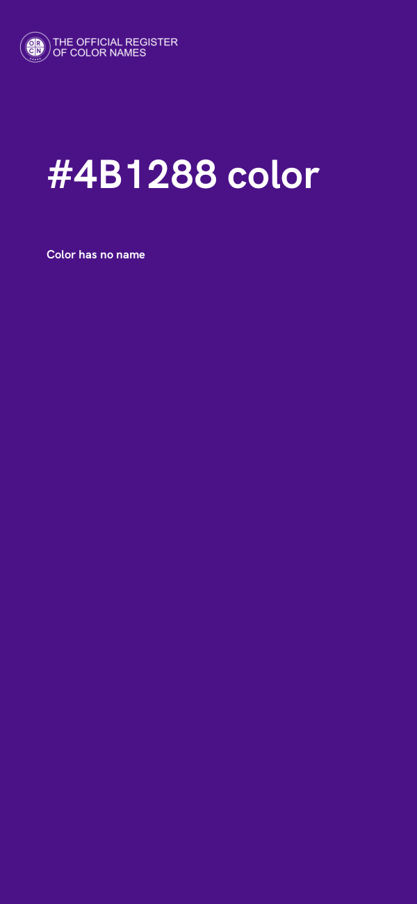 #4B1288 color image