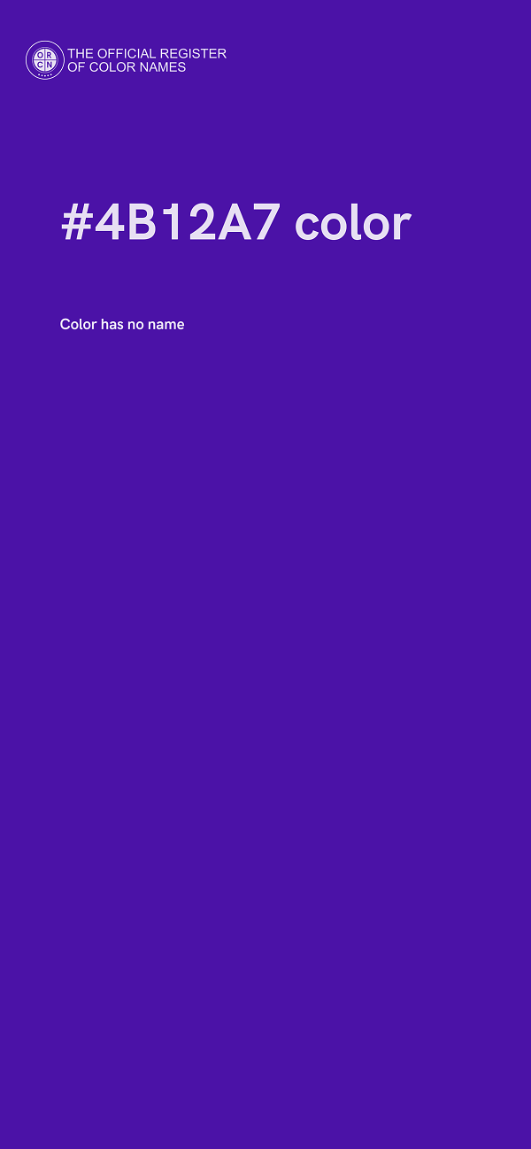#4B12A7 color image