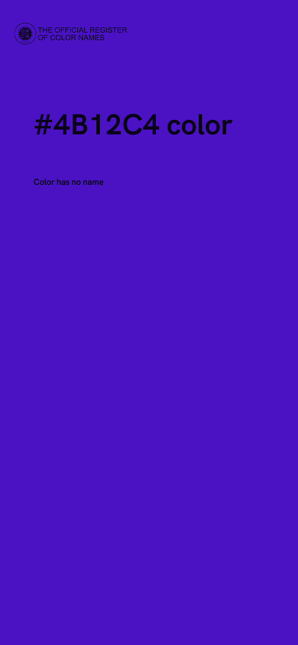 #4B12C4 color image